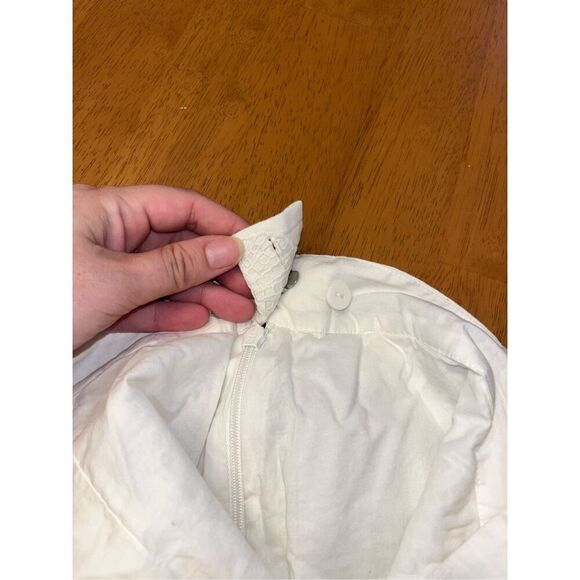 & Other Stories High Waisted Seashell Embroidered Cotton Shorts White Size 8 - Picture 6 of 7
